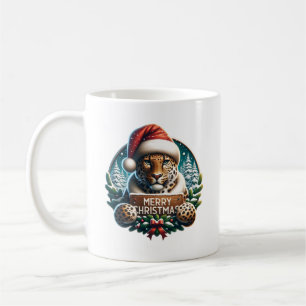 Kerst Luipaard Koffiemok