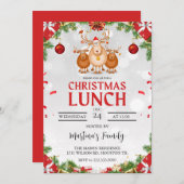 Kerst Lunch Uitnodigingen Kerstbrunch (Voorkant / Achterkant)