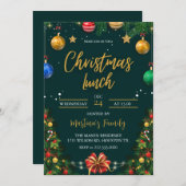 Kerst Lunch Uitnodigingen Kerstbrunch (Voorkant / Achterkant)