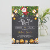 Kerst Lunch Uitnodigingen Kerstbrunch (Staand voorkant)