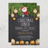 Kerst Lunch Uitnodigingen Kerstbrunch (Voorkant / Achterkant)