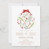 Kerst Lunch Uitnodigingen Kerstbrunch (Voorkant)