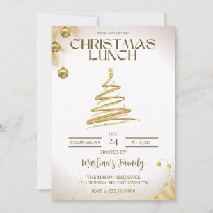 Kerst Lunch Uitnodigingen Kerstbrunch