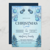 Kerst Lunch Uitnodigingen Kerstbrunch (Voorkant / Achterkant)