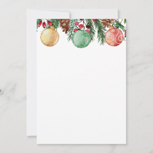 Kerst Lunch Uitnodigingen Kerstbrunch (Achterkant)