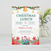 Kerst Lunch Uitnodigingen Kerstbrunch (Staand voorkant)