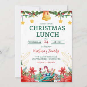 Kerst Lunch Uitnodigingen Kerstbrunch