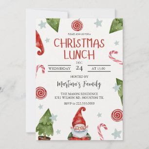 Kerst Lunch Uitnodigingen Kerstfeest