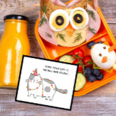 Kerst Lunchbox Notities voor Kinderen Vakantie Kat