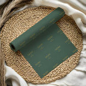 Kerst Luxe Kerstcadeau Inpakpapier | Groen