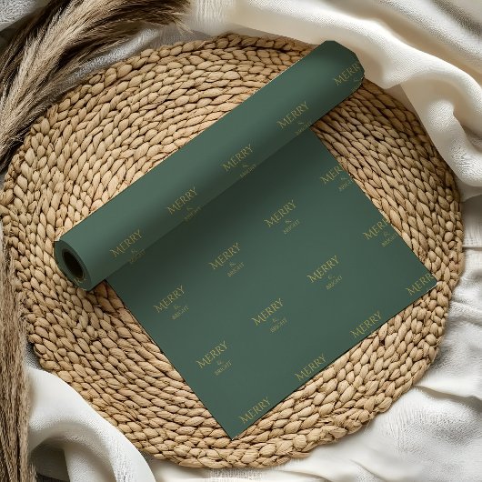 Kerst Luxe Kerstcadeau Inpakpapier | Groen