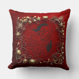 Kerst Luxueuze rijke textuur Vrolijke kerst Kussen