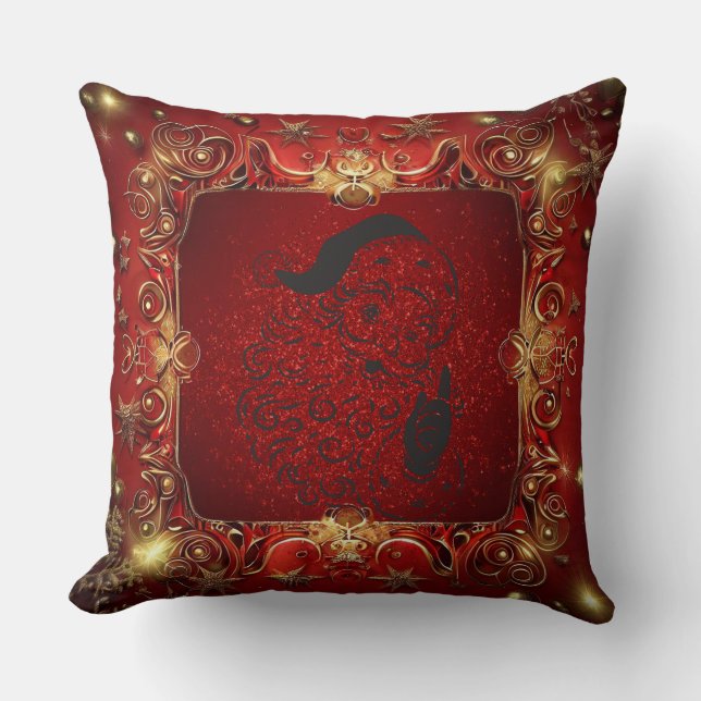 Kerst Luxueuze rijke textuur Vrolijke kerst Kussen (Voorkant)