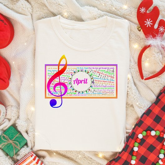 Kerst Lyric Lange Mouw T-shirt