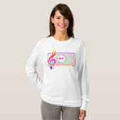 Kerst Lyric Lange Mouw T-shirt (Voorkant volledig)