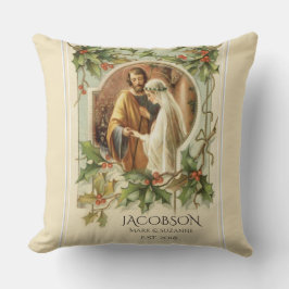 Kerst Maagd Maria St. Joseph bruiloft Kussen