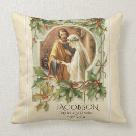 Kerst Maagd Maria St. Joseph bruiloft Kussen