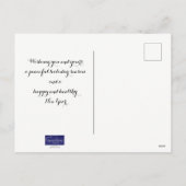 Kerst Maak een vrolijk geluid Sneeuwganzen Feestdagenkaart (Achterkant)