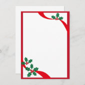 Kerst - Maak het je eigen Feestdagenkaart (Voorkant / Achterkant)