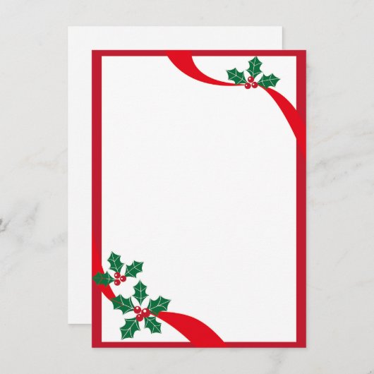 Kerst - Maak het je eigen Feestdagenkaart (Voorkant / Achterkant)