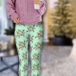 Kerst Macaron Kleuren Mistletoe Leggings<br><div class="desc">Deze kerst Macaron Colors Mistletoe Leggings ziet er zo cool,  trendy en  uit! Ideaal om met een feestelijke top te draag en klaar om te feesten! Kan zelfs buiten het seizoen gedragen worden.</div>