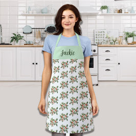 Kerst Macaron Kleuren Mistletoe Schort