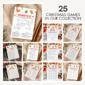 Kerst Mad Libs Spel Feestdagenkaart