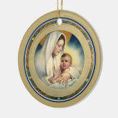  kerst, Madonna en kind Keramisch Ornament (Links)