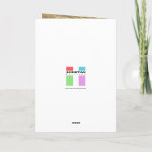 Kerst Madonna en Kind Rustiek Hout Christelijk Feestdagen Kaart (Achterkant)