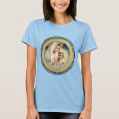 kerst, Madonna en kind T-shirt (Voorkant)
