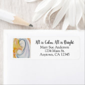 Kerst Madonna en kind terug Etiket (Insitu)