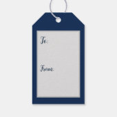 Kerst Madonna en kind Waterverf Cadeaulabel (Achterkant)