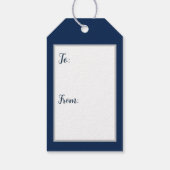 Kerst Madonna en kind Waterverf Cadeaulabel (Achterkant)