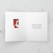 Kerst, Madonna in elegante gewaden met Baby. Feestdagen Kaart (Binnen)