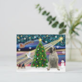 Kerst Magic Bull Mastiff #11 Feestdagenkaart (Staand voorkant)