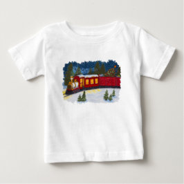 Kerst Magic  Red Steam Train T-shirt