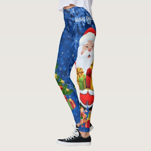 Kerst Magic Sinterklaasboom Elfen Fairy Schattige Leggings (Links)