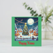 Kerst-magie in beeld kaart (Staand voorkant)