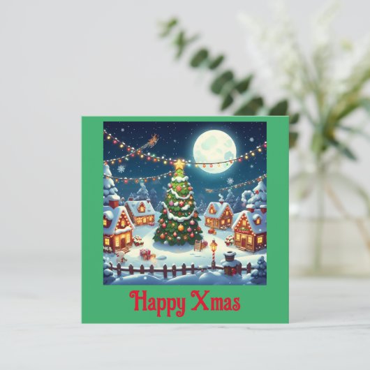 Kerst-magie in beeld kaart (Staand voorkant)