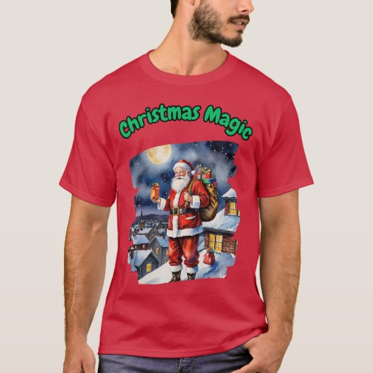 Kerst magie t-shirt (Voorkant)