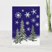 Kerst magie van de golfer feestdagen kaart (Voorkant)