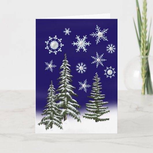 Kerst magie van de golfer feestdagen kaart (Voorkant)