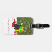 Kerst-magisch Bagagelabel (Voorkant horizontaal)