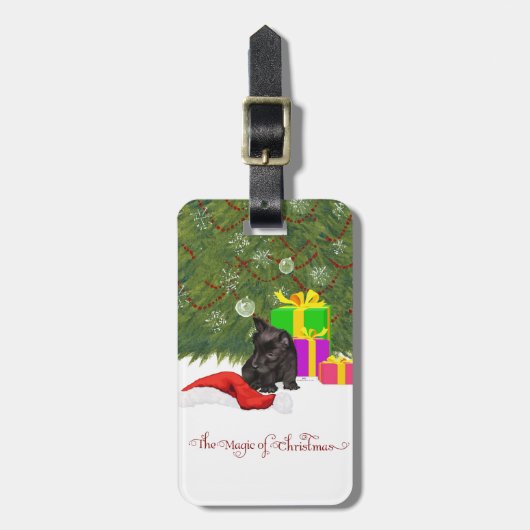 Kerst-magisch Bagagelabel (Voorkant verticaal)