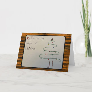 Kerst-magisch Bedankkaart