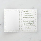 Kerst-magisch Feestdagen Kaart (Binnen)