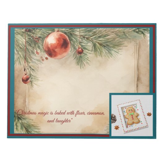 Kerst Magisch Notitieblok (Voorkant)