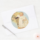 Kerst-magisch Ronde Sticker (Envelop)