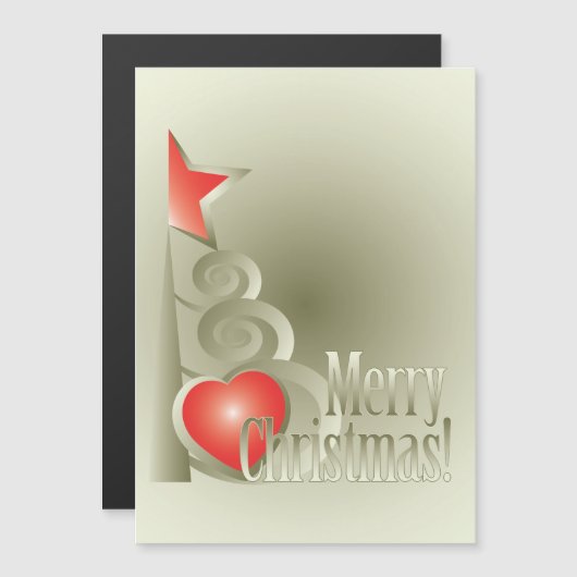 Kerst Magnetische Uitnodiging (Voorkant / Achterkant)