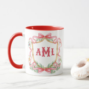 Kerst Mahjong Monogram Mok